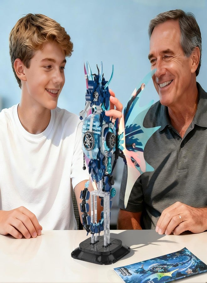 BNG Mechanical Seahorse Building Set for Adult,Movable Ocean Animal with Display Stand,Sea Fish Building Block Toy,Home Decor Gift for Adults Teens Kids Boys Ages 8+(1003PCS) - Image 5